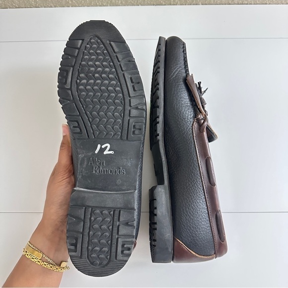 Allen Edmonds Men's Nashua Tassel Loafers in Black Brown Colors Narrow Fit sz 11 - Picture 13 of 15